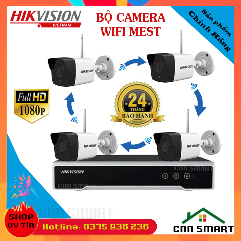 NK42W0HTrọn Bộ Camera Kit WIfi Hikvision 2MB
