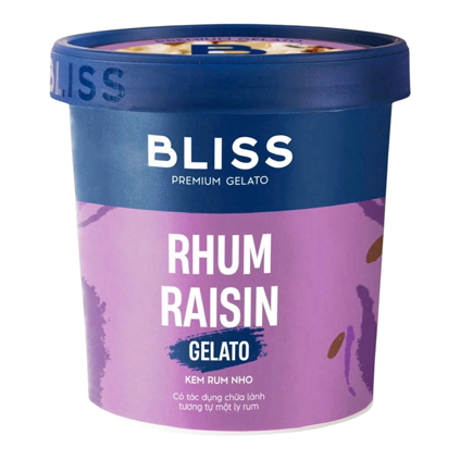 Kem hộp Bliss rum nho (473ML)