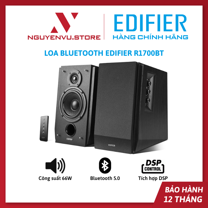 Loa bluetooth edifier r1700bt - công suất 66w / bluetooth 5.0 / tích hợp công nghệ dsp - hàng chính hãng