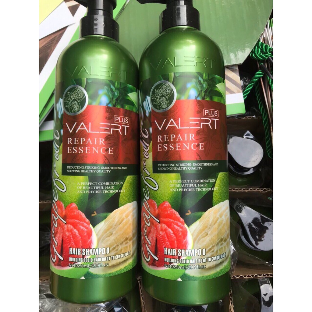 Cặp Dầu Gội Xả Grapefruit Valert Plus Bưởi Trị Rụng Tóc Cao Cấp