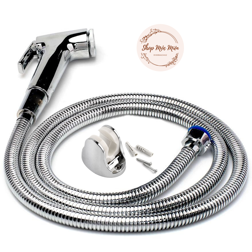 Vòi xịt đầu xịt vệ sinh mạ Crome Bóng tăng áp
