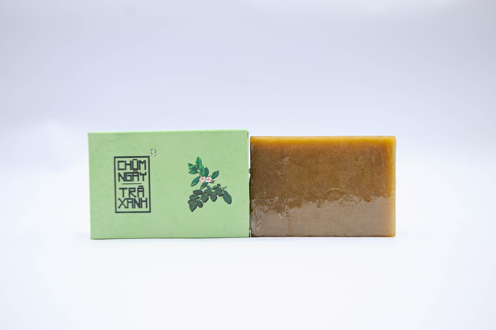 Xà Bông Xà Phòng Sinh Dược Chùm Ngây + Trà Xanh (100g) - Bena Organic - Xà bông thiên nhiên
