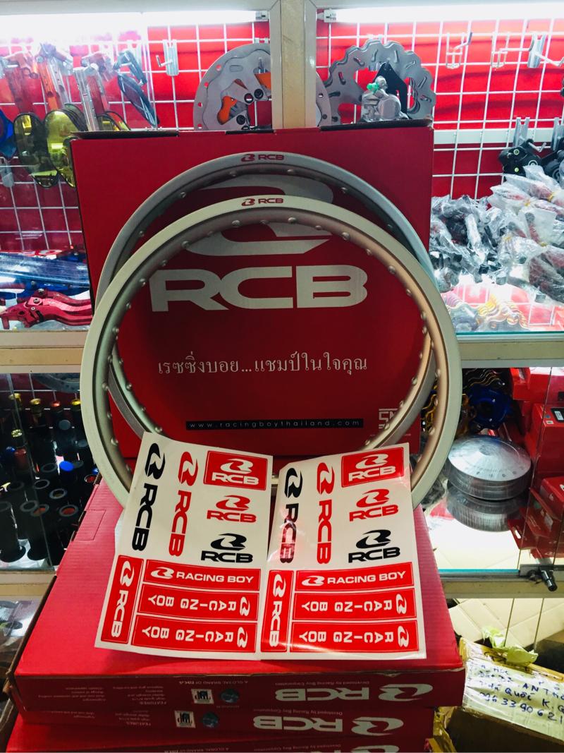 niềng nhôm RCB 1.60 1.40 một cặp BẠC