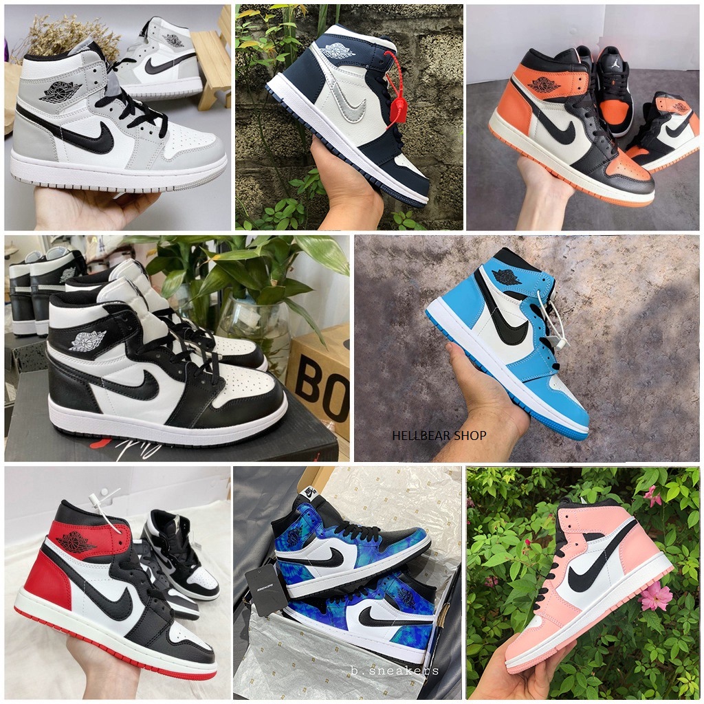 Giày jordan cao cổ, Giày thể thao jd1 cổ cao các màu unisex đẳng cấp