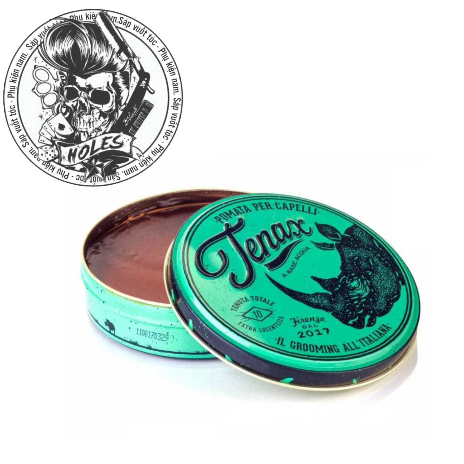 Sáp vuốt tóc Tenax Ultra Strong Shine Pomade
