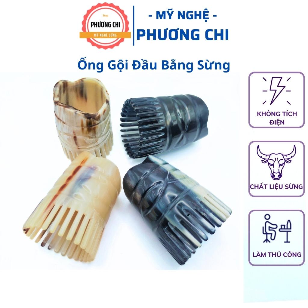 Lược sừng gội đầu dưỡng sinh spa, ống mát xa đầu - Mỹ Nghệ Phương Chi