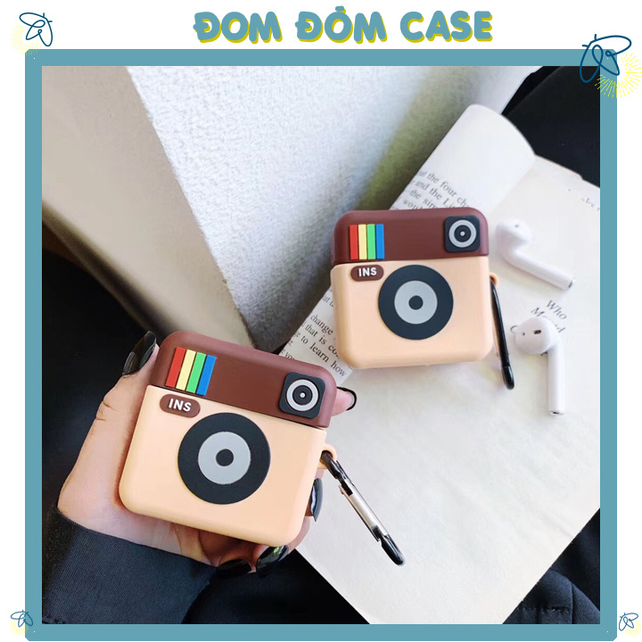 Case airpods 1 2 Intagram, Vỏ bao airpod 1 2, inpods 12 silicon đựng tai nghe bluetooth , tai nghe không dây