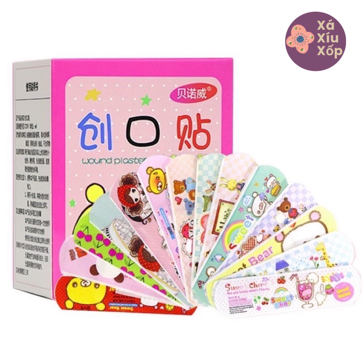 Băng keo cá nhân nhiều hình combo 100 miếng