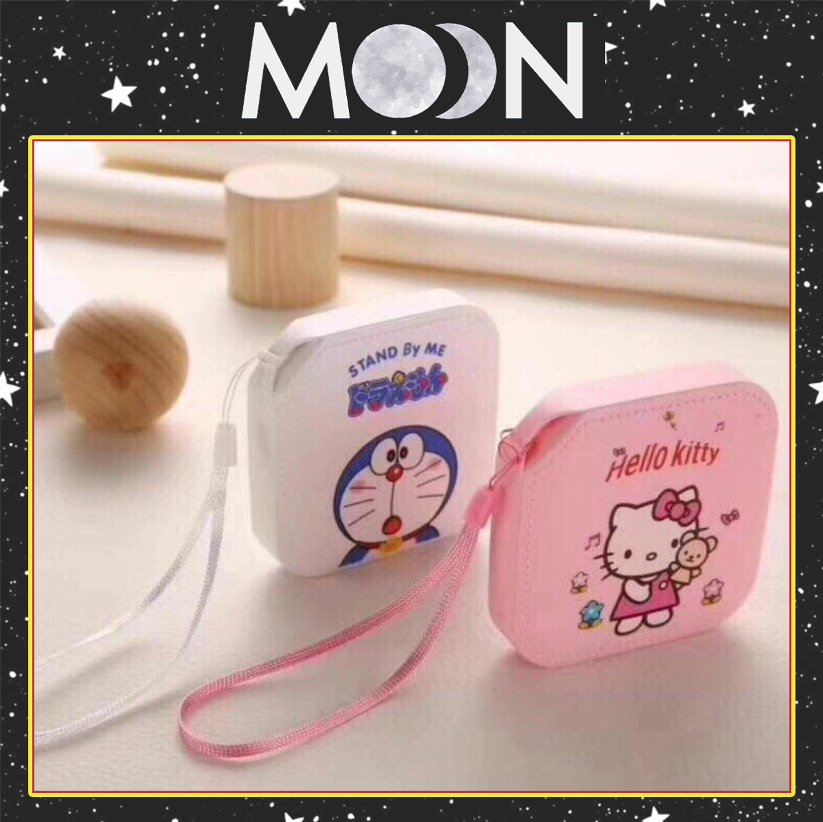 Sạc Dự Phòng hình Hello Kitty - Doremon Dễ Thương