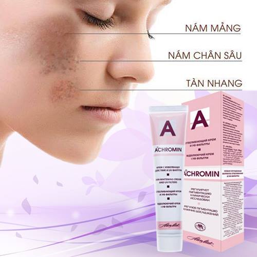 [HCM]Kem Loại Bỏ Nám Tàn Nhang Achromin Skin Whitening Cream 45ml