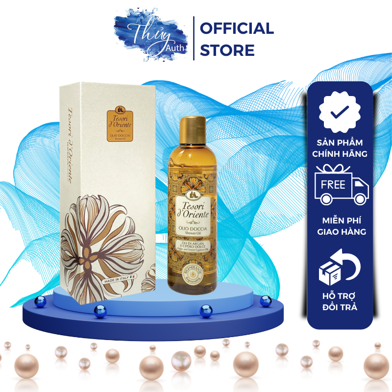 Tinh Dầu Tắm Ý Tesori D'Oriente Argan và Cyperus - Argan & Cyperus Oils 250ml