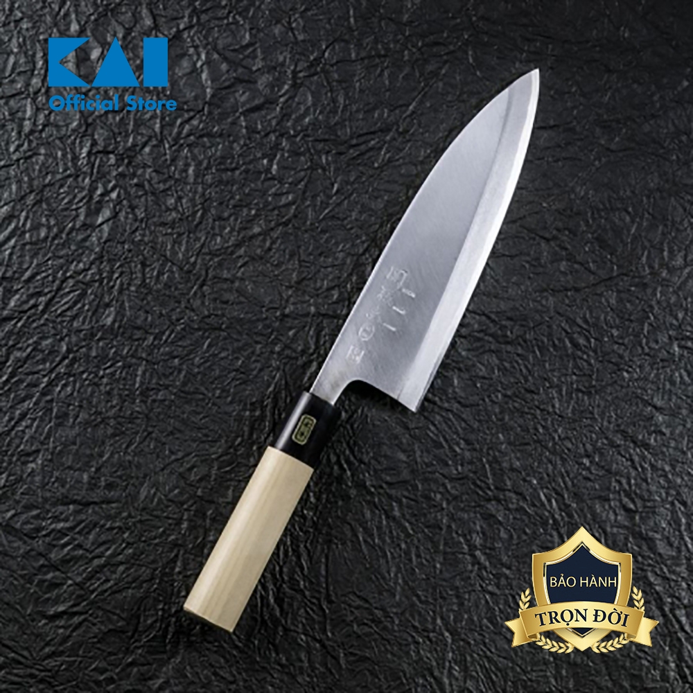 Dao lọc cá Nhật cao cấp KAI Kinju Deba - Dao deba thái lọc thịt cá AK5218 (180mm)
