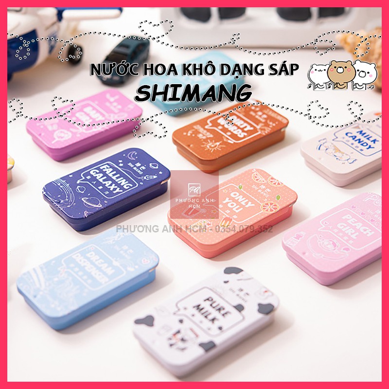 Nước hoa khô dạng sáp thơm shimang - nước hoa khô mini bỏ túi shi mang