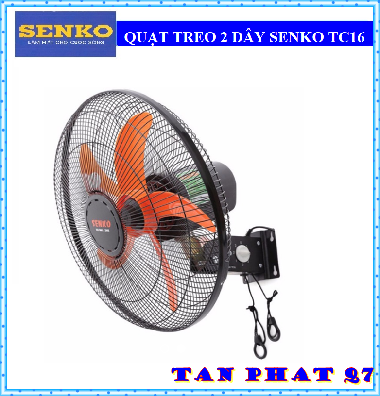 QUẠT TREO TƯỜNG 2 DÂY SENKO TC16