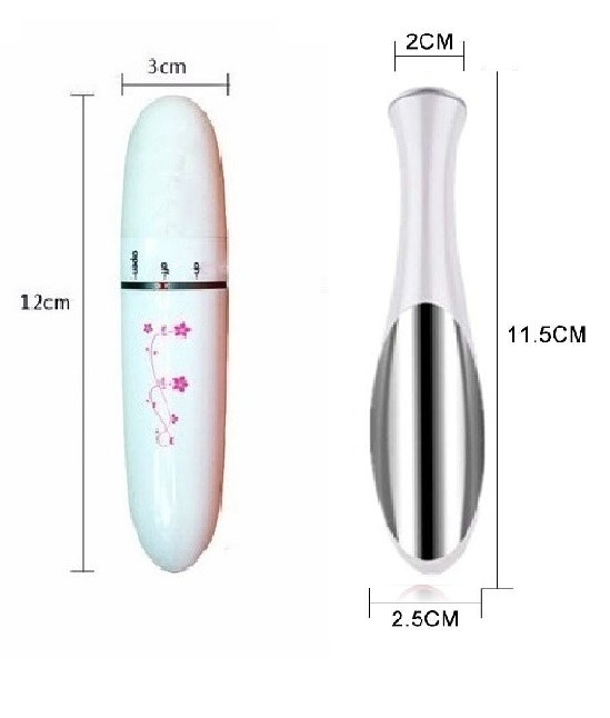 Combo 02 Massage mắt mini cầm tay nhỏ gọn - Electric Mini Vibrations Pouch Eye Massage Pen (Bút Massage mini cầm tay, máy mát xa mắt mini)