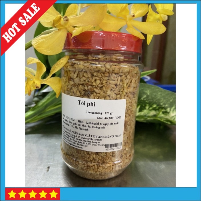 Hành khô phi - tỏi phi giòn hộp 454gram