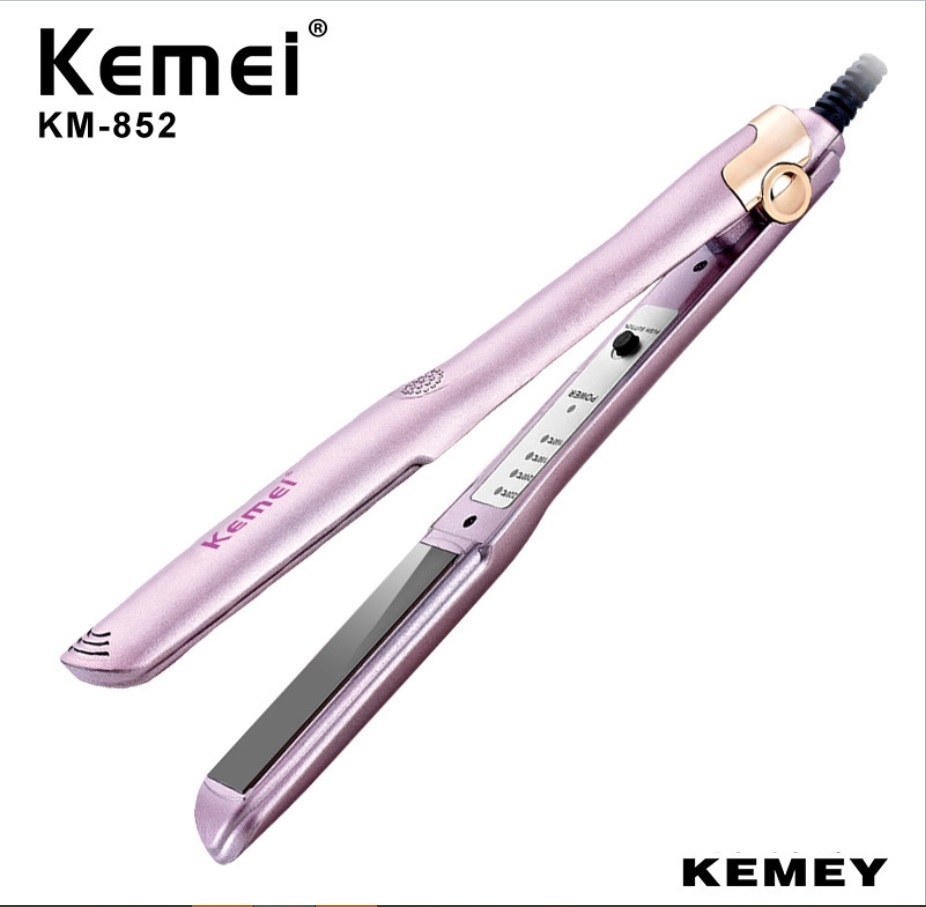 [HCM]Máy Kẹp Duỗi Thẳng Tóc Kemei 852 Với 4 Mức Nhiệt