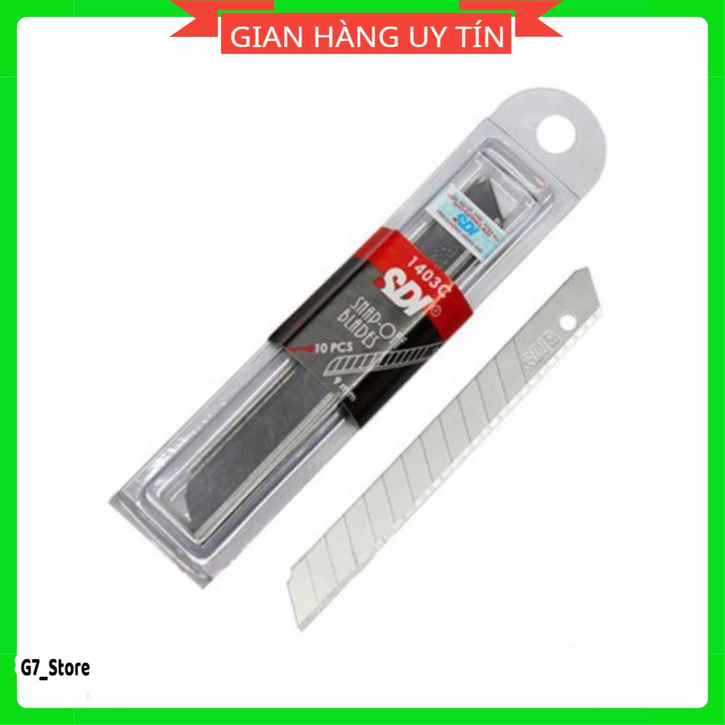 Hộp 10 lưỡi dao rọc giấy sdi,lưỡi dao rọc giấy to/nhỏ