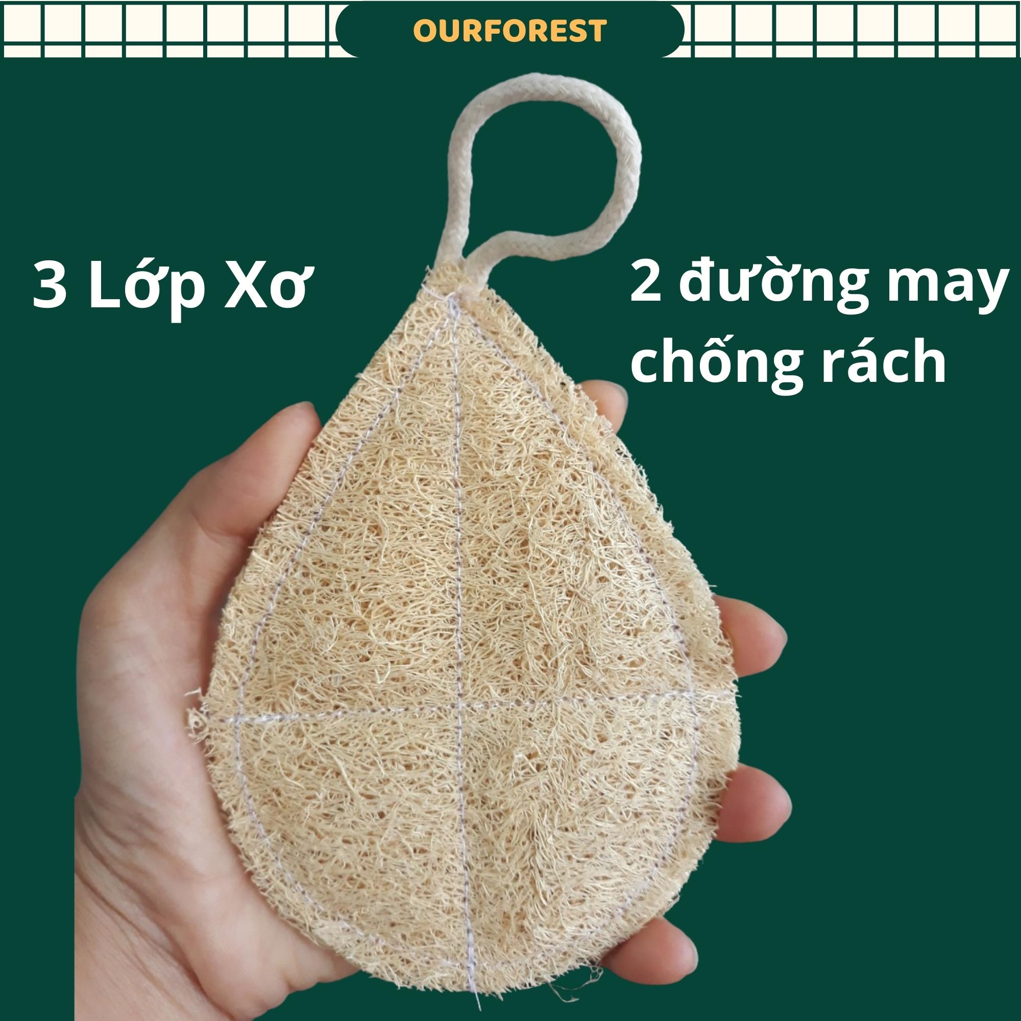 Miếng rửa chén xơ mướp - xơ mướp rửa chén - miếng chùi nồi rửa bát hình giọt nước