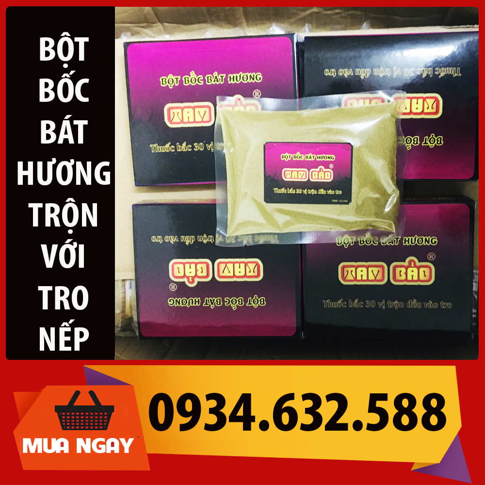 Bột trộn tro nếp bốc bát hương 𝑻𝑨𝑴 𝑩𝑨̉𝑶 trộn với tro nếp - 30 vị bắc