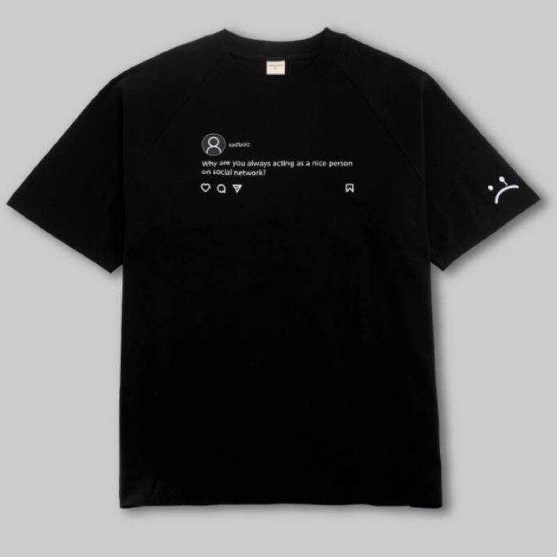 Áo thun Sadboiz Sadtagram tee logo nam nữ áo thun tay lỡ sadboiz unisex - OVERSIZE
