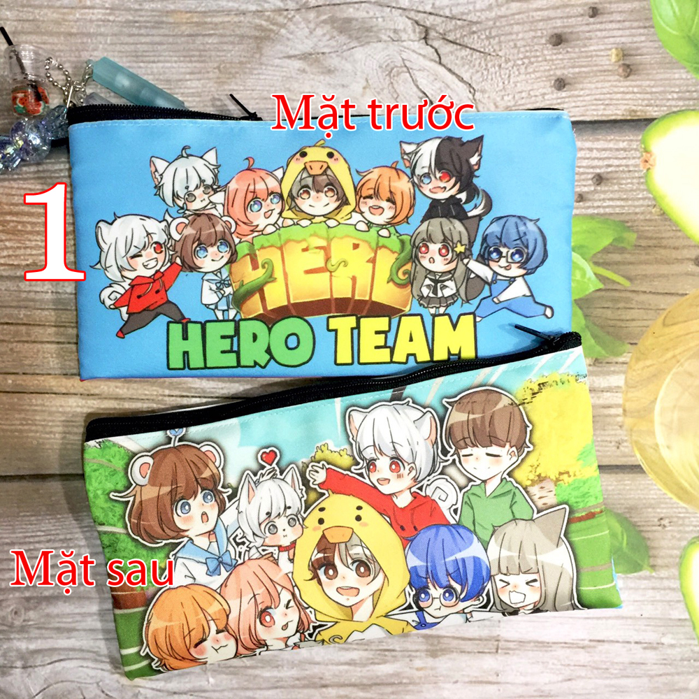 Túi bút hero team/ Túi đựng bút đựng đồ dùng học tập Mẫu 1