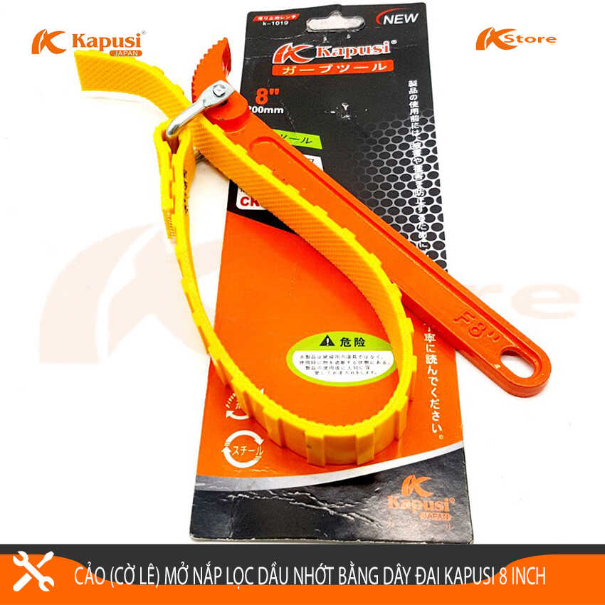 CẢO ( CỜ LÊ) MỞ LỌC DẦU NHỚT BẰNG DÂY ĐAI KAPUSI 8 INCH, CAM KẾT HÀNG CHÍNH HÃNG BẢO HÀNH 6 THÁNG
