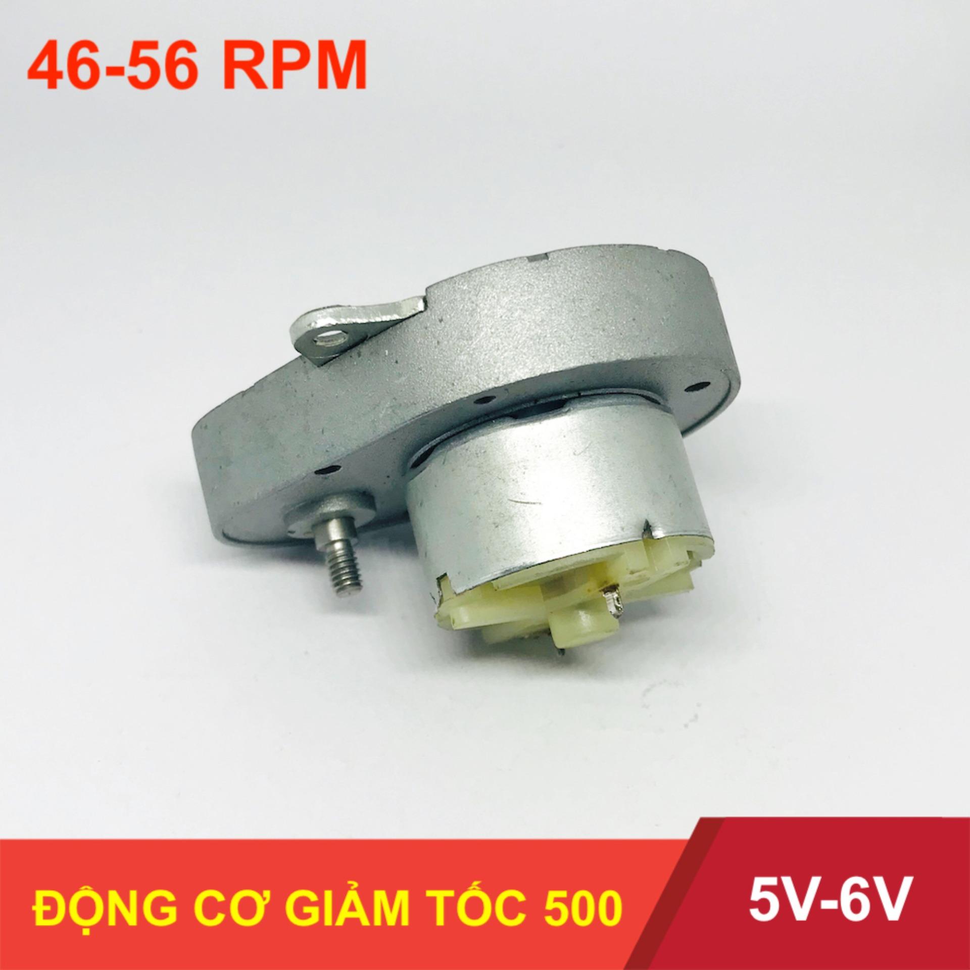 [HCM]Động cơ motor mô tơ giảm tốc mini cực mạnh bánh răng kim loại DC 500 5V-12V tốc độ 56 vòng một phút - LK0106