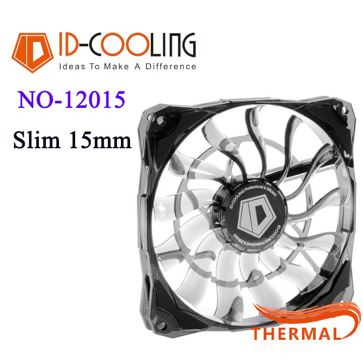 Quạt Fan Case 12cm ID-Cooling NO-12015 Slim [ThermalVN] - Mỏng 15mm, Sức gió tốt thổi nhiệt thùng máy