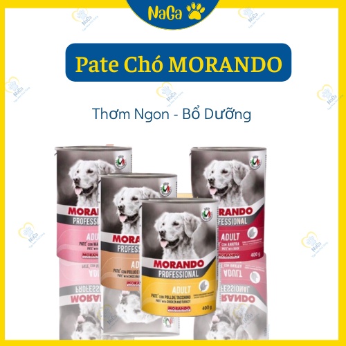 Pate MORANDO Cho Chó Lon 400Gr