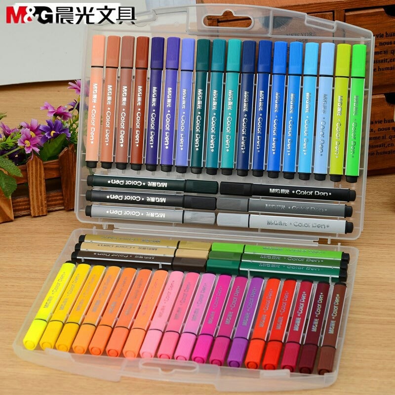 BỘ 48/36/24/18 MÀU DẠ NƯỚC, BÚT DẠ MÀU LOẠI XỊN,