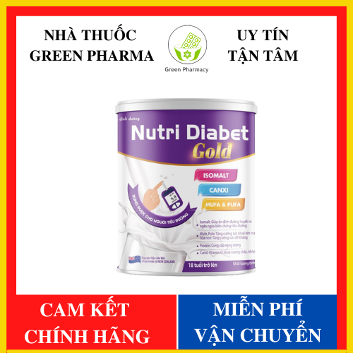 [CHÍNH HÃNG – FREESHIP] Sữa dinh dưỡng NUTRI DIABET GOLD dành cho người tiểu đường - Sữa Nutri ổn định đường huyết, ngừa biến chứng tiểu đường - Green Pharma 1