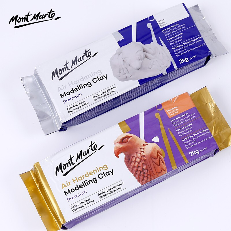 [Giao Hỏa Tốc] Đất Sét Tự Khô Mont Marte Premium Trắng