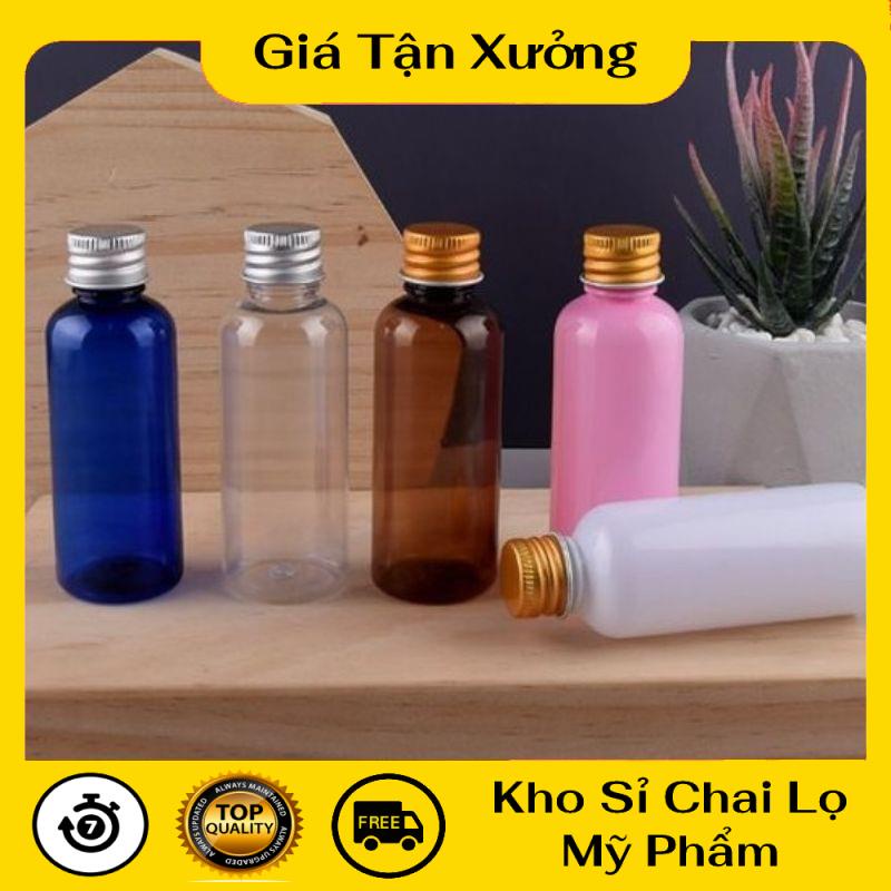 Chai chiết mĩ phẩm ❤ trùm sỉ ❤ chai nhựa pet nắp vặn nhôm 100ml,50ml,30ml,20ml chiết mỹ phẩm, phẩm .