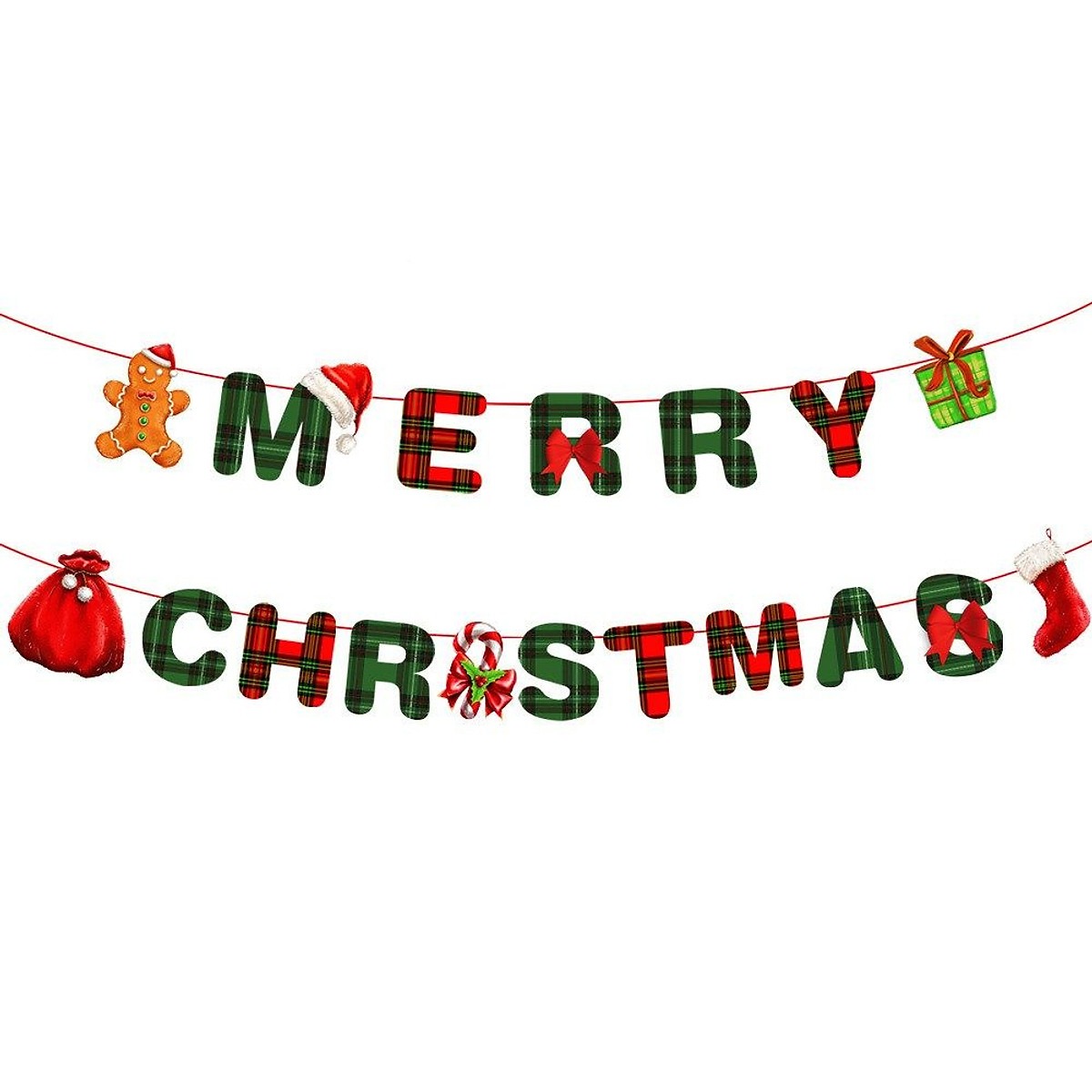 Tiecxinh - Dây treo chữ Merry Christmas trang trí giáng sinh, phụ kiện tiệc