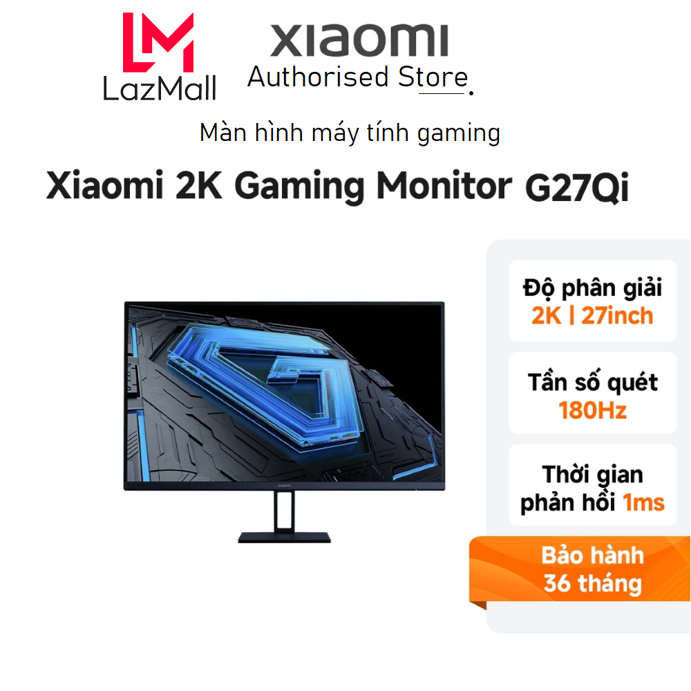 Màn hình máy tính Xiaomi 2K(2560x1440p) 180Hz Gaming G27Qi ELA5593EU - Chính hãng Digiworld