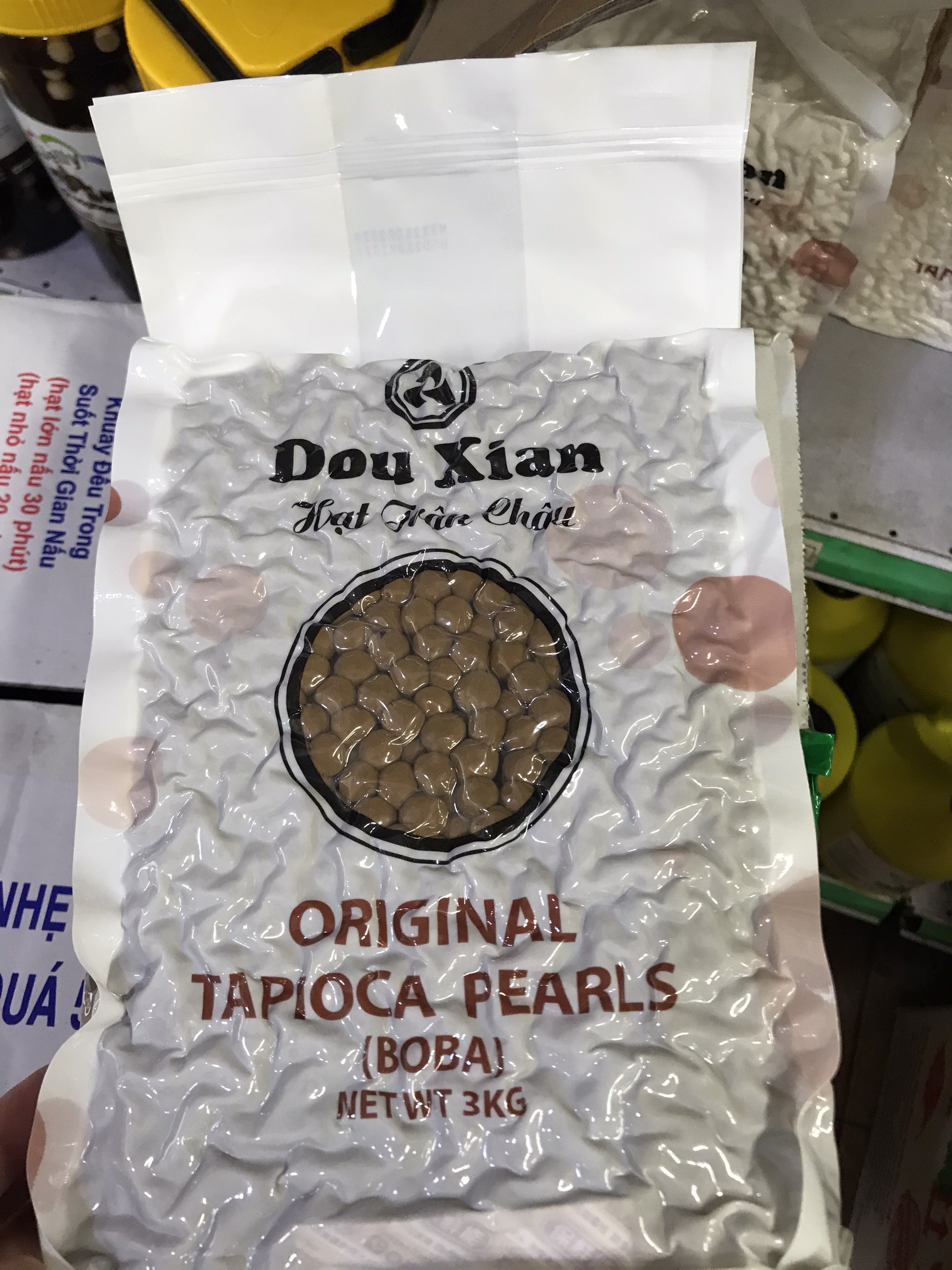 Trân Châu Đường Đen Đậu Tiên Gói 3kg