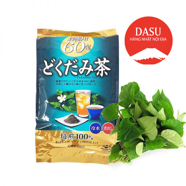 [HCM]Trà diếp cá Orihiro Dokudami 60 túi lọc Nhật Bản