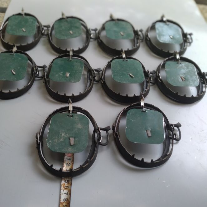 10 bẫy cạm kiềng cỡ 14cm sẵn bàn tôn