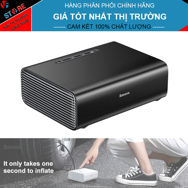 Máy bơm lốp xe hơi Mini Baseus Smart Inflator Pump