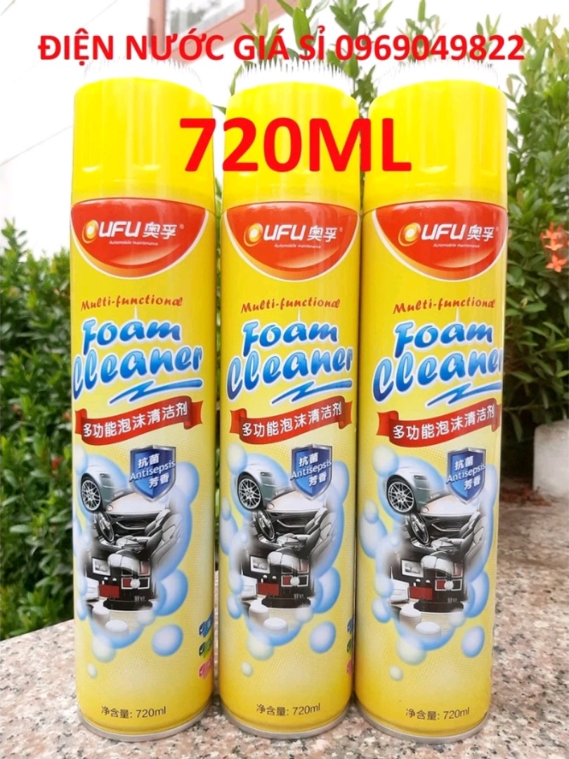 Chai Xịt Winshine OUFU (FOAM CLEANER) Vệ Sinh Ghế Da, Tẩy Rửa Làm Sạch Nội Thất Ô Tô, Túi Xách Da, Nỉ, Vải Cao Cấp
