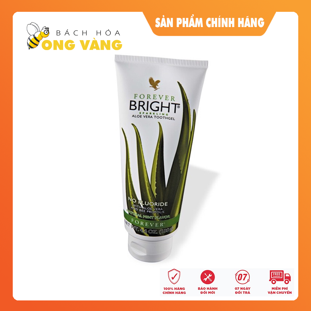 Kem đánh răng lô hội forever bright toothgel