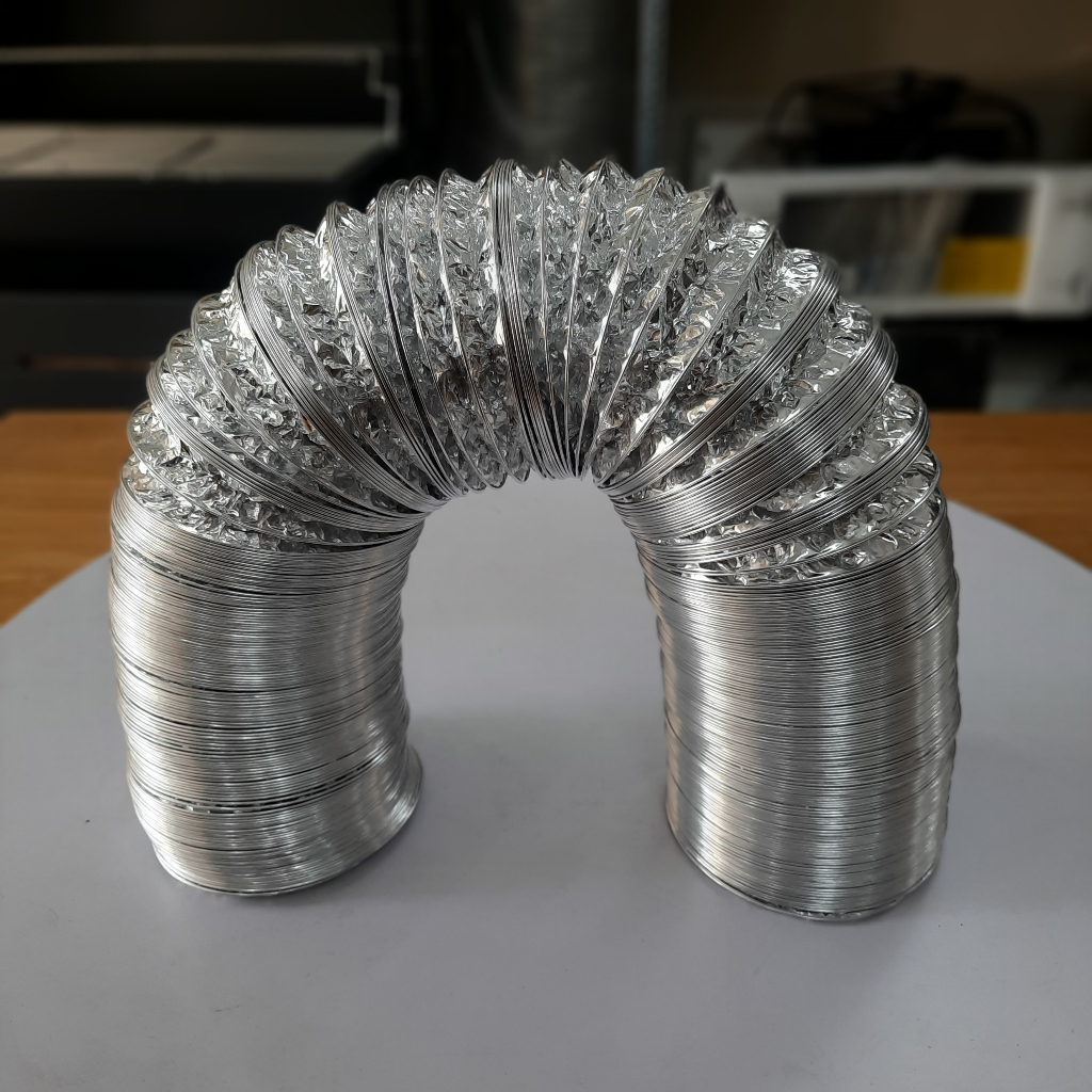 Ống dẫn mùi bếp ăn d100, ống thông gió hút mùi phi 100, ống nhún nối quạt hút mùi bếp gia đình giá rẻ