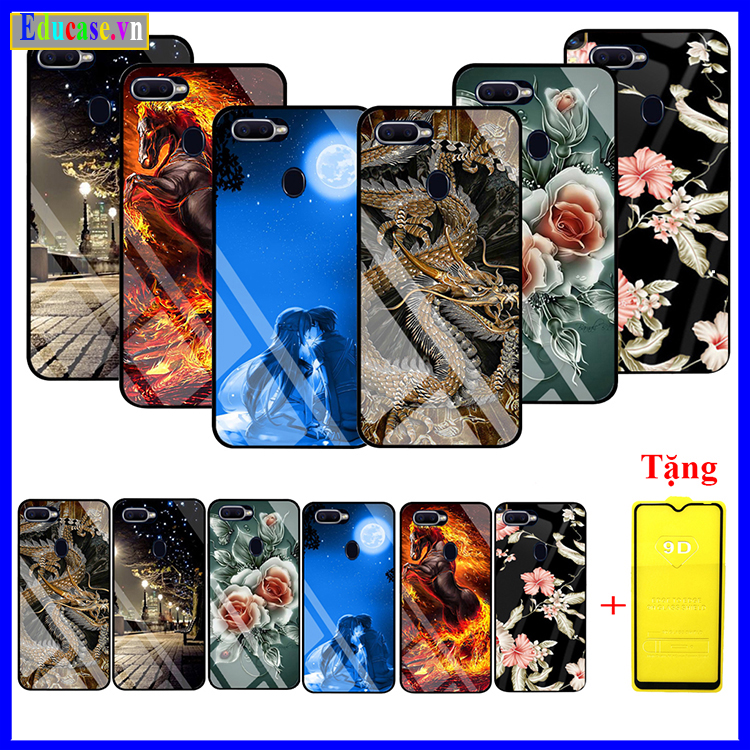 " Combo Ốp lưng Oppo A5s " "Mặt Kính 3D " Siêu Sắc Nét Viền Dẻo Cao Cấp Chống Va Đập _Bảo Vệ Điện Thoại Tốt_ Nhiều Hình Ảnh Đẹp Hợp Phong Thủy_Tặng kèm kính cường lực Educase.vn