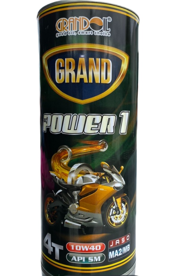 Dầu nhớt xe máy grand power 1 4t 10w40 1l