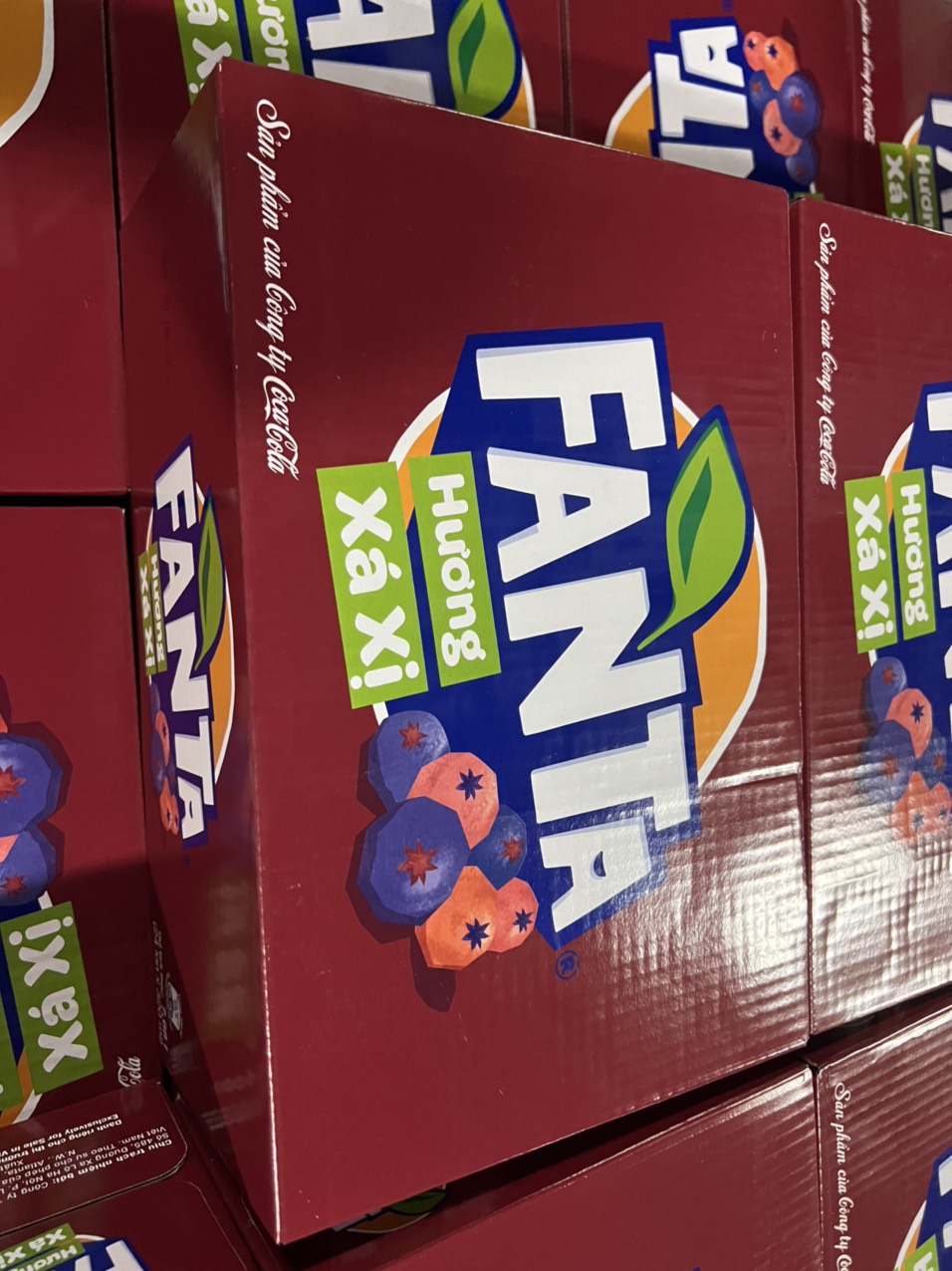 Fanta xá xị 320ml 24 lon