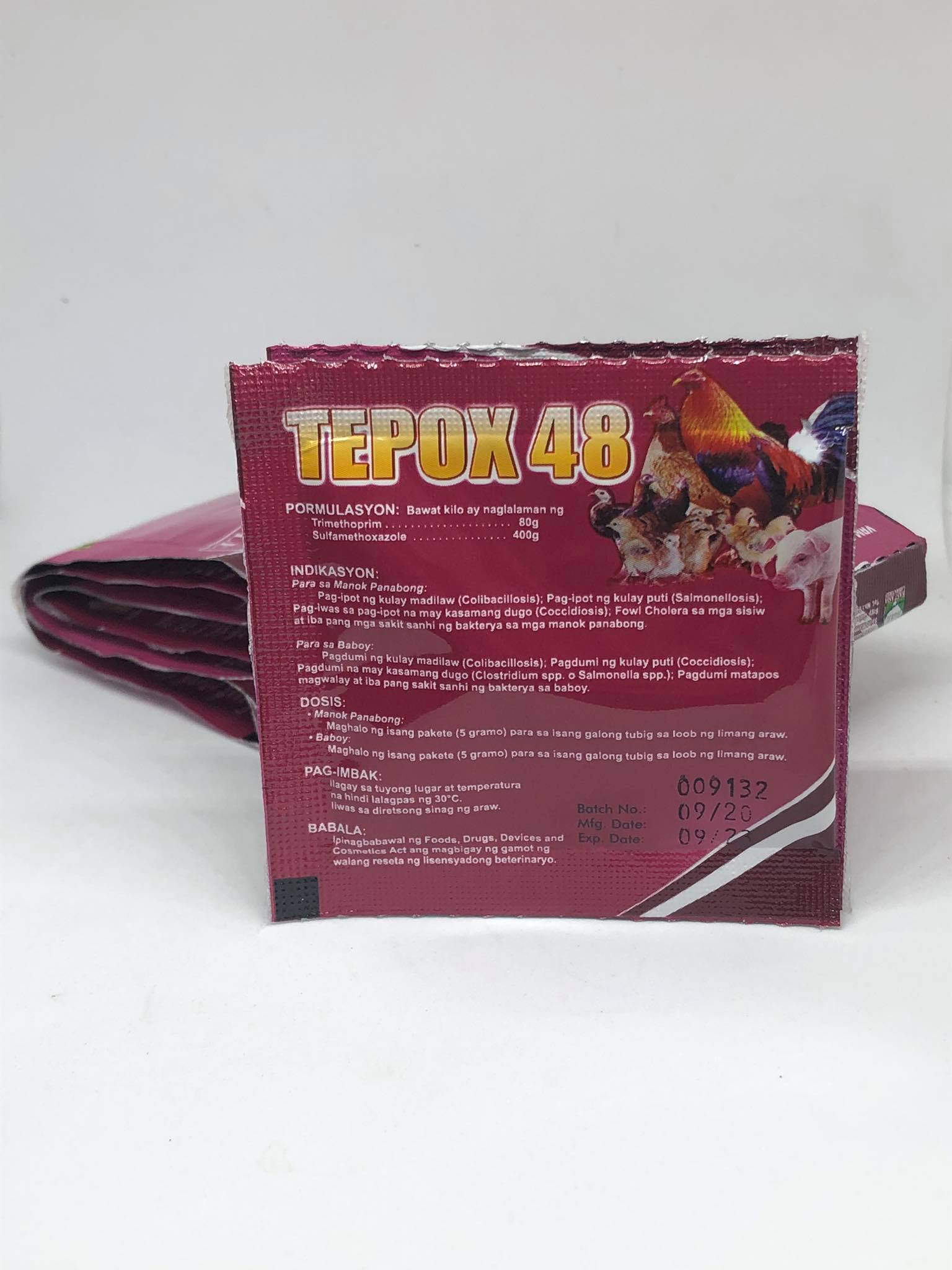 Top um tepox 48 chuyen duong ruot cho gà - lẻ x 10 gói