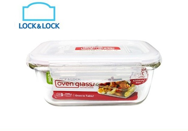 Hộp thuỷ tinh chịu nhiệt Lock and Lock 420ml hình chữ nhật