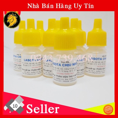Combo 5 Lọ Vacxin Lasota Chịu Nhiệt-Ngừa Dịch Tả Phân Dít Đít Cho Gà Con Gà Đá 100 Liều