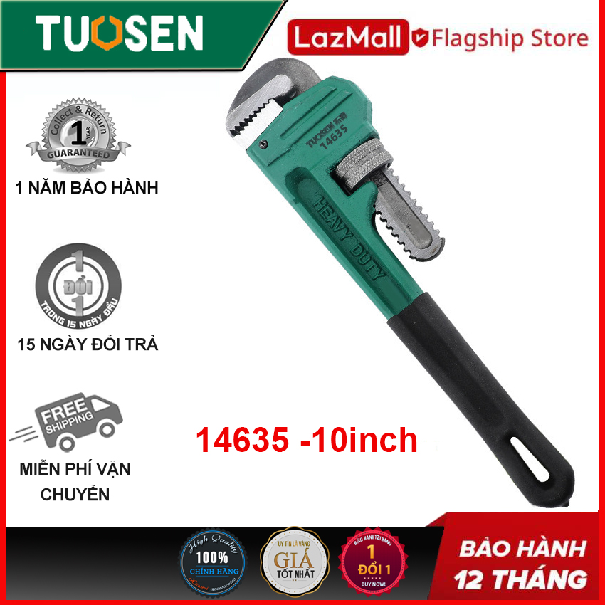 Mỏ Lết 10inch Sửa Ống Nước TUOSEN - kìm nước chuyên dụng cho ae thợ sửa chữa - mỏ lết răng 10inch Tuosen
